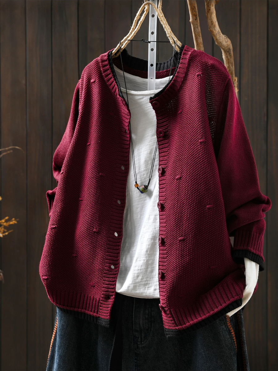 Rosa™ | TEXTURERAD KARDIGAN
