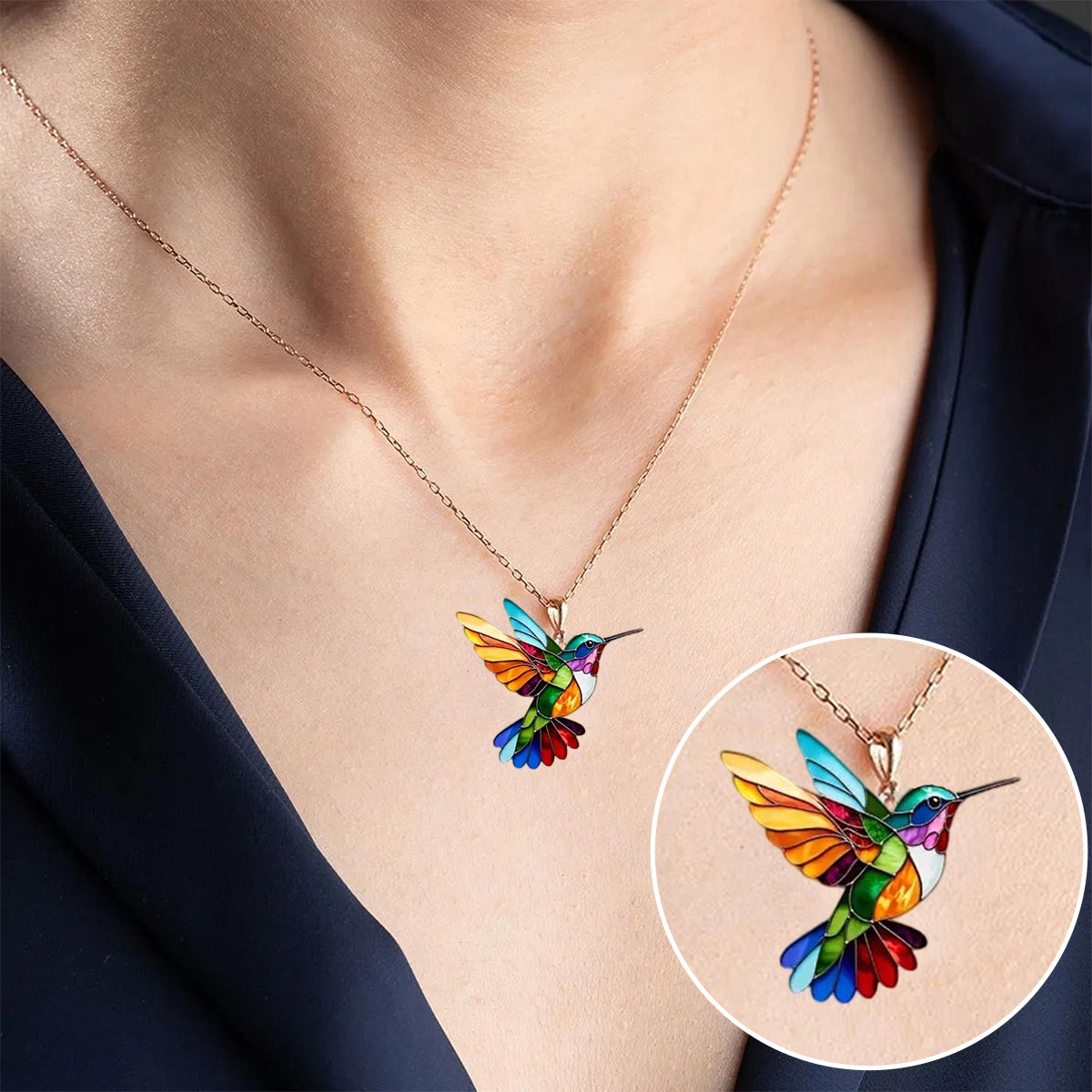 Elegant Påfågelhalsband
