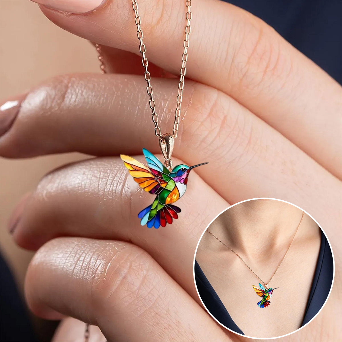 Elegant Påfågelhalsband