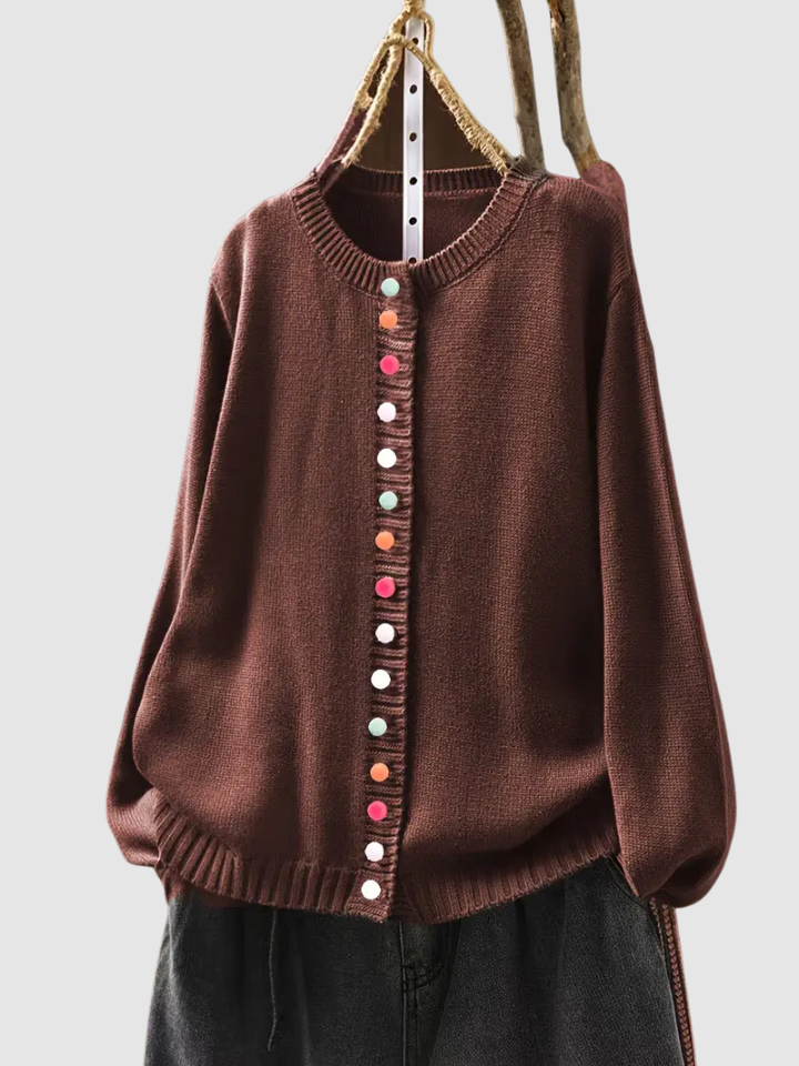 Solveig™ | Elegant cardigan med knappar