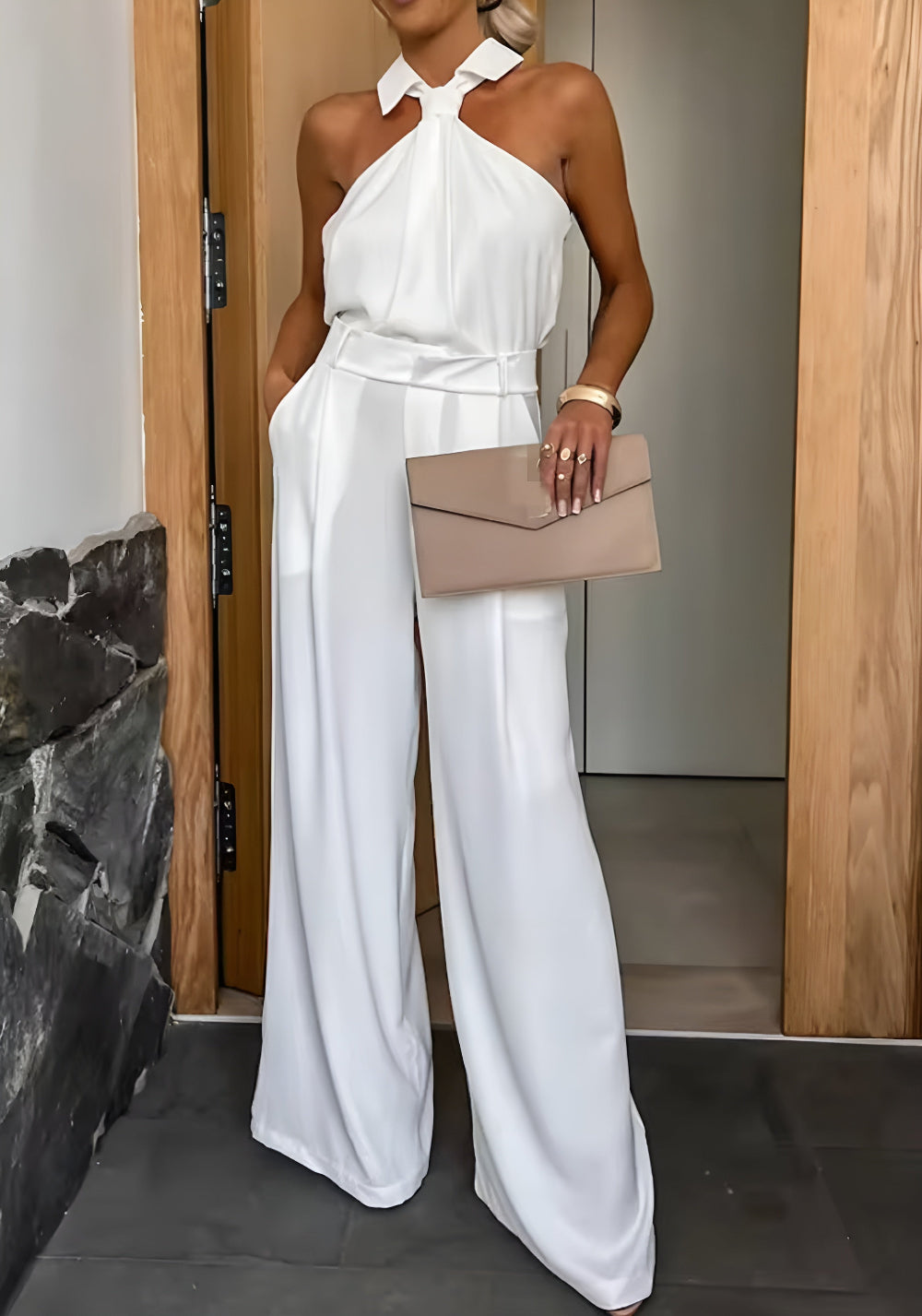 Marit™ | Snygg Jumpsuit med Vida Ben