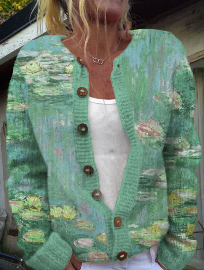 Anwen Stilig Grön Jacka för en Fräsch Look