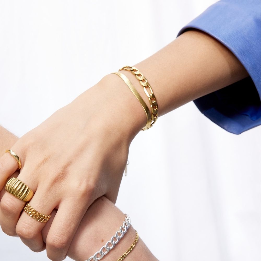 Gigi Armband – 18K Guldpläterad, 7 mm