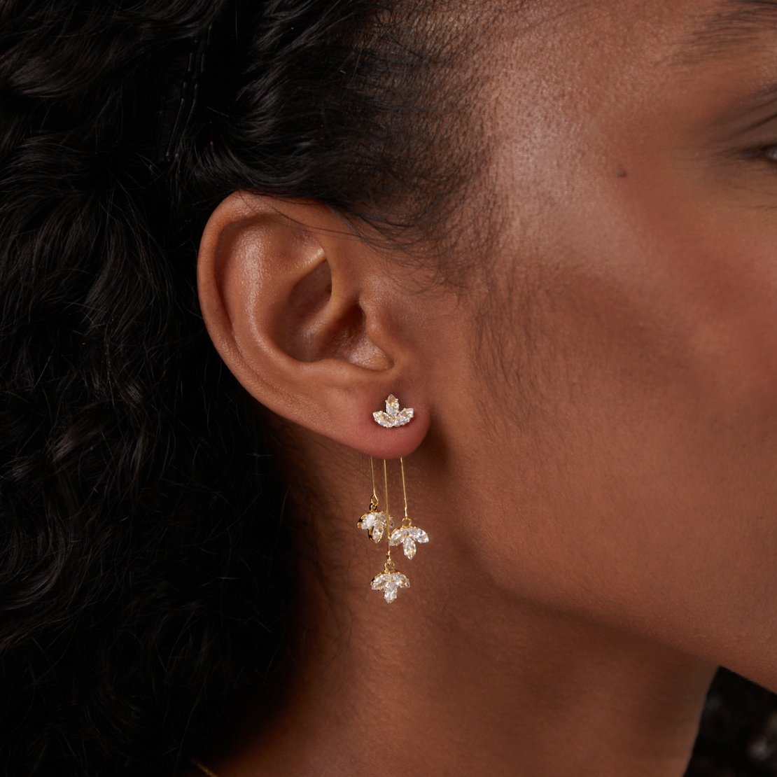 Eleganta Vattenfall Örhängen