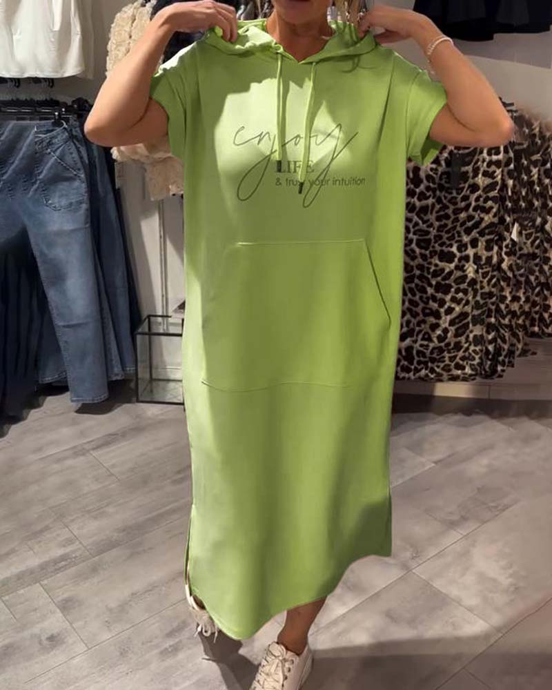 Ebba™ | Casual klänning med huva och smickrande snitt