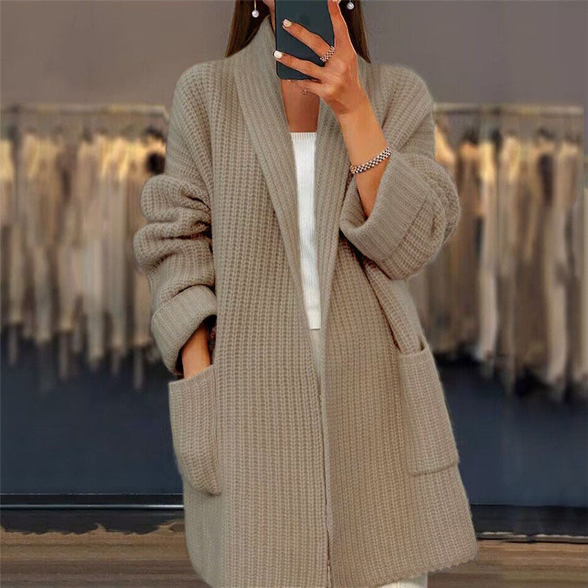 Maj™ | Stickad cardigan med fickor