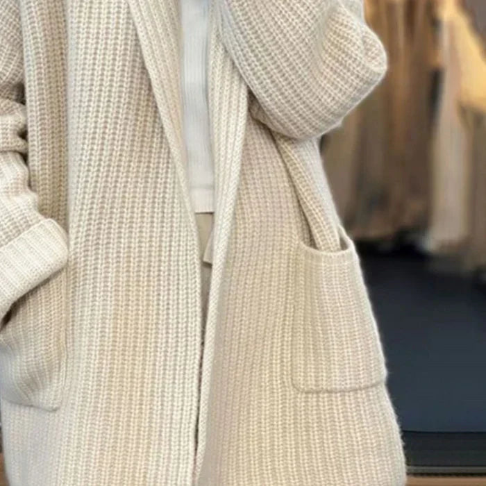 Maj™ | Stickad cardigan med fickor