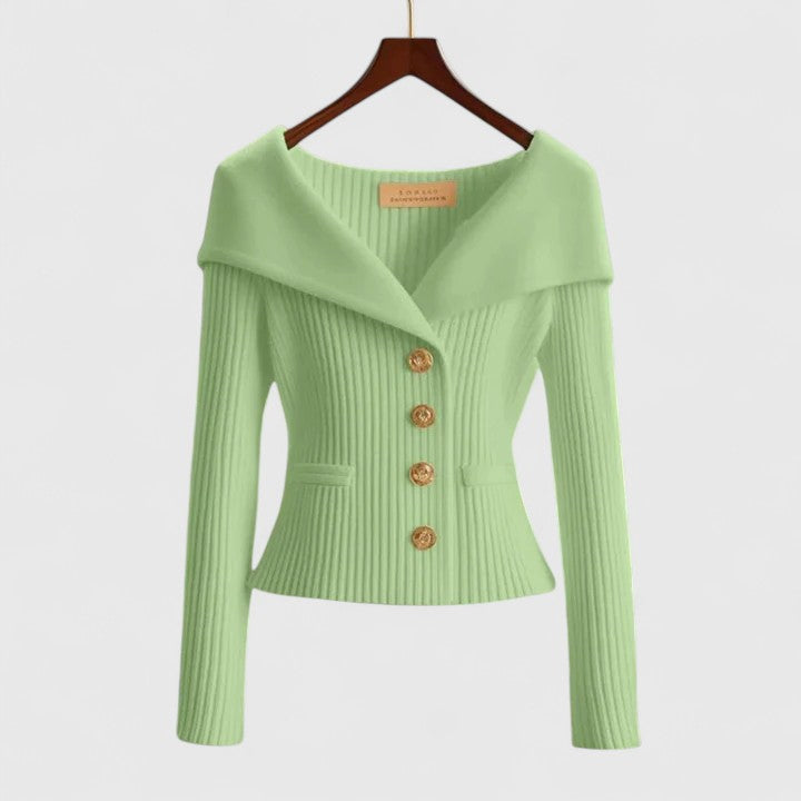 Elvira™ | Elegant och feminin stickad tröja