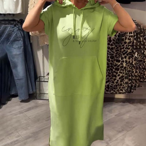 Ebba™ | Casual klänning med huva och smickrande snitt