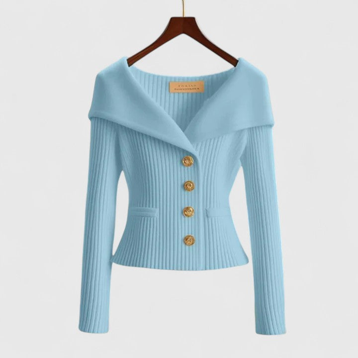 Elvira™ | Elegant och feminin stickad tröja