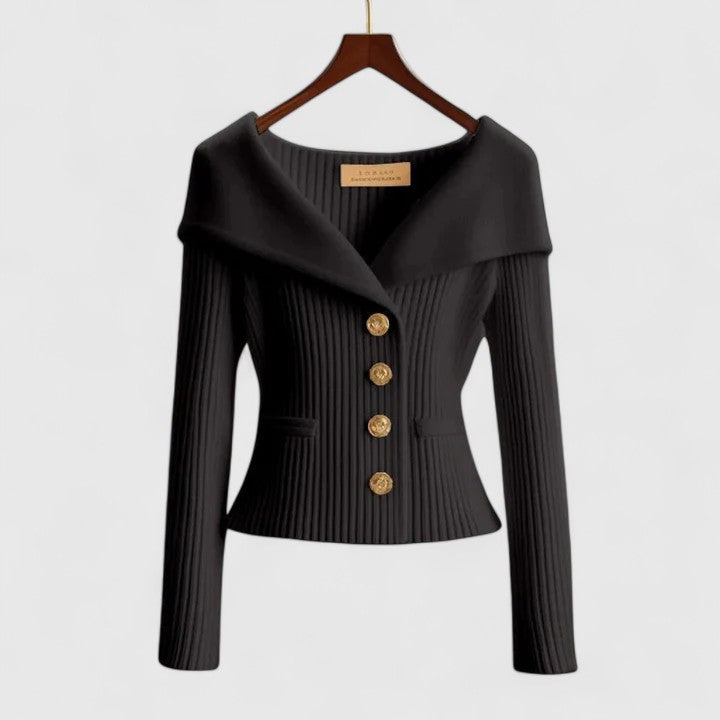 Elvira™ | Elegant och feminin stickad tröja
