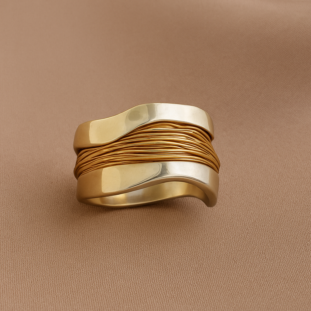 Silver Guldtrådar Ring