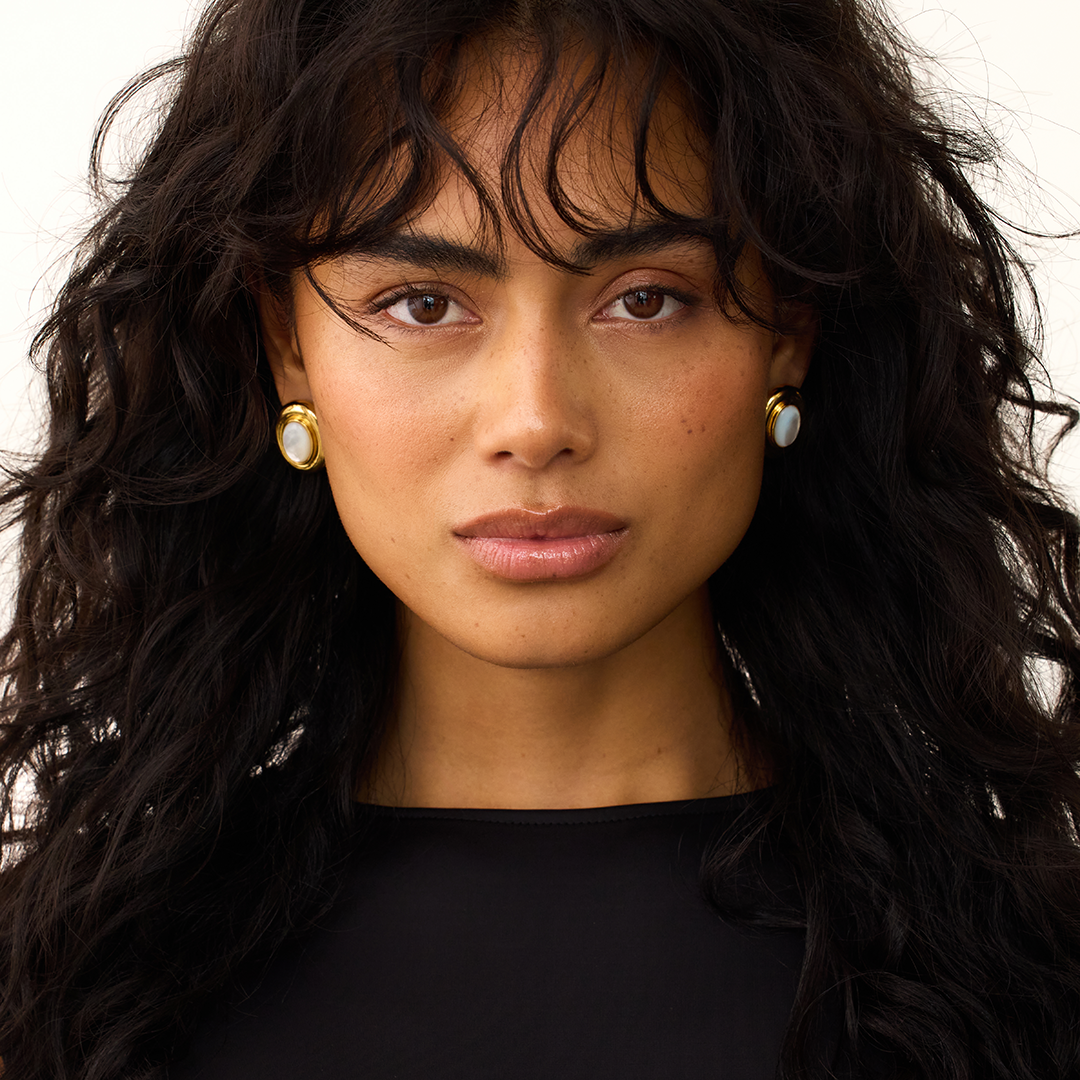 Giselle Pärlörhängen i guld