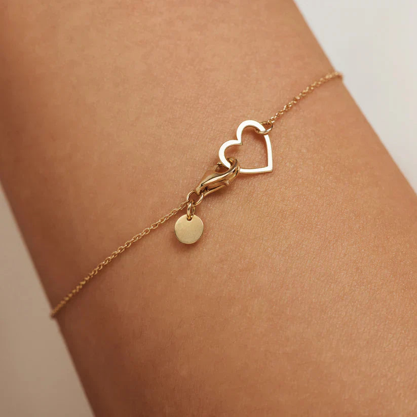Lilou Coeur-armband i guld