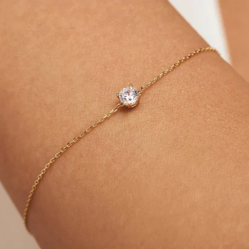 Cléa Moissanite-armband i guld