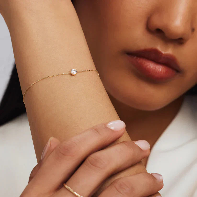 Cléa Moissanite-armband i guld