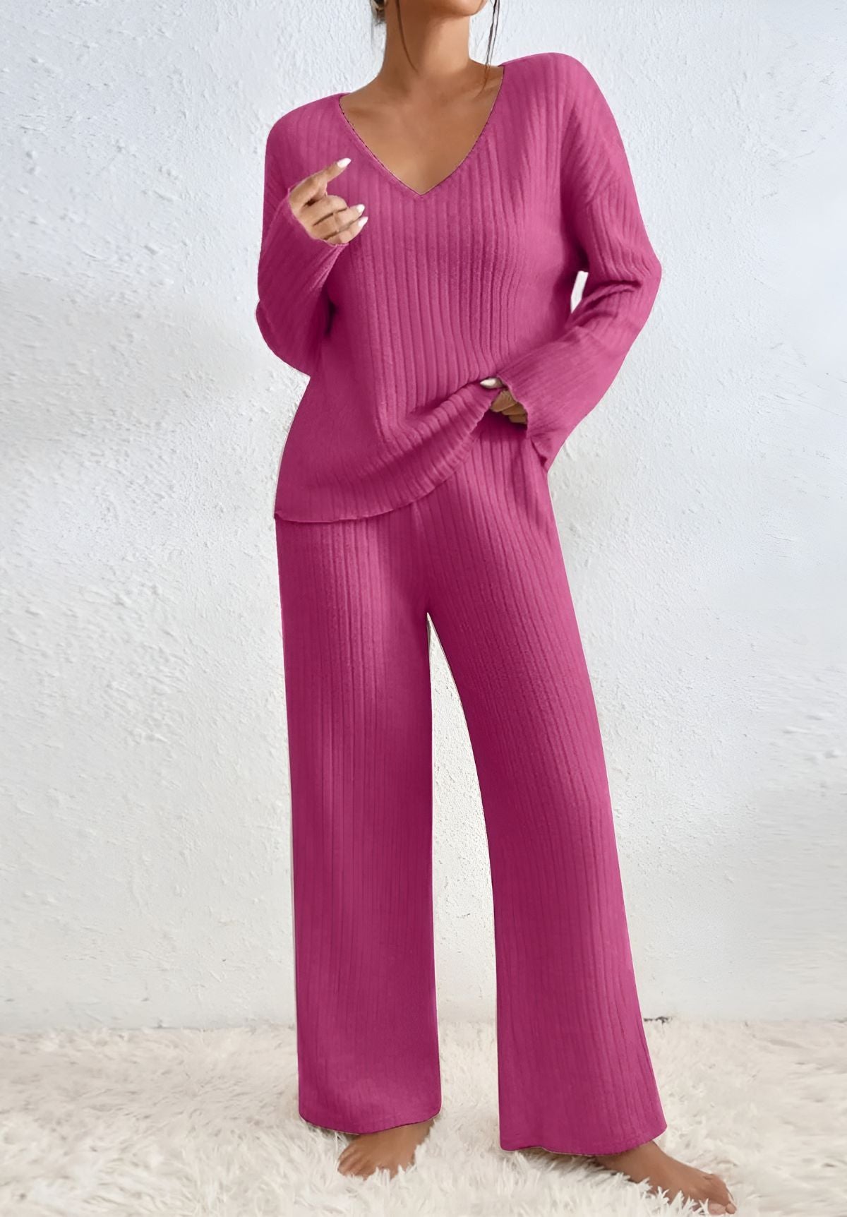 Romy™ | Tvådelad Stickad Set