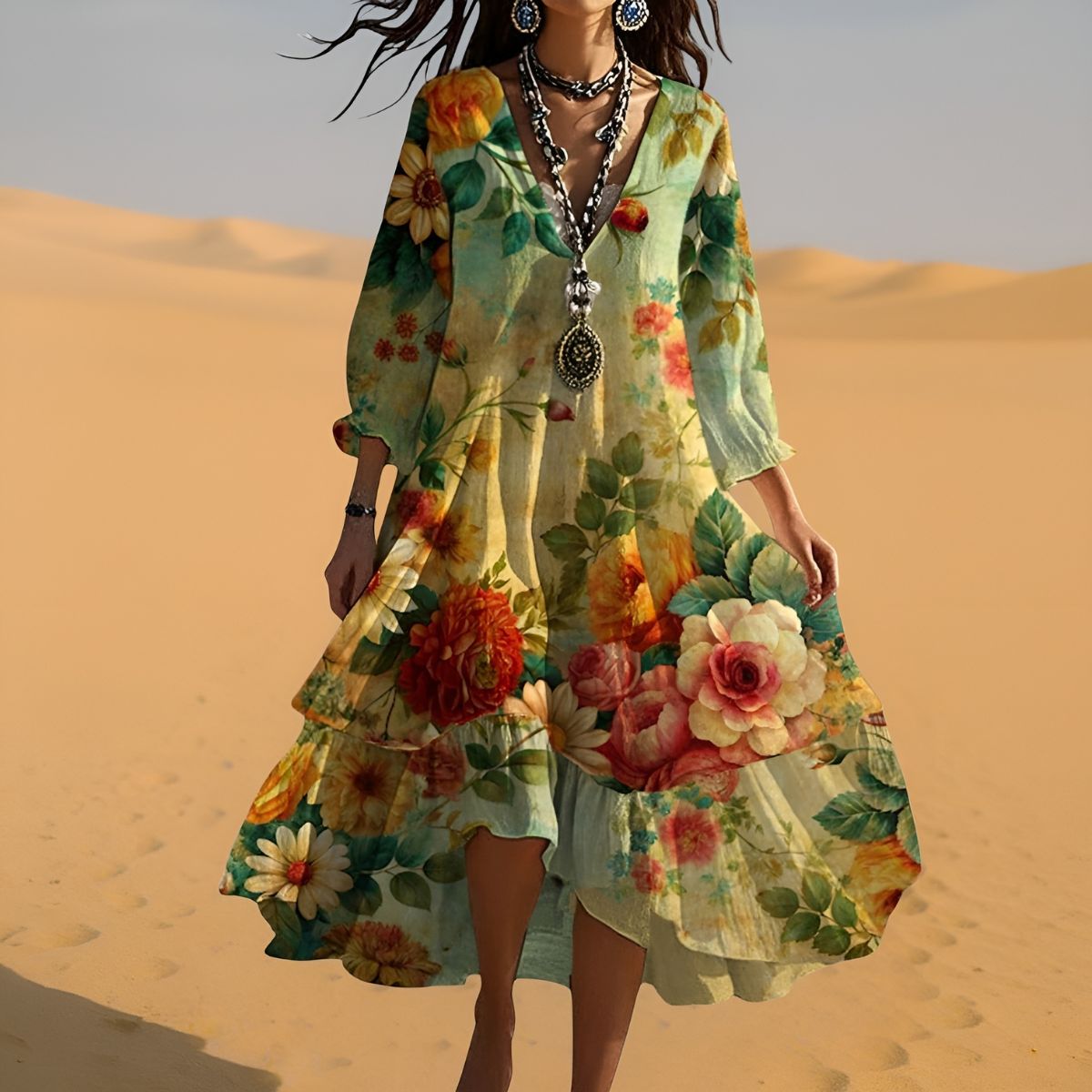 Malvina™ | Vintage Boho Klänning