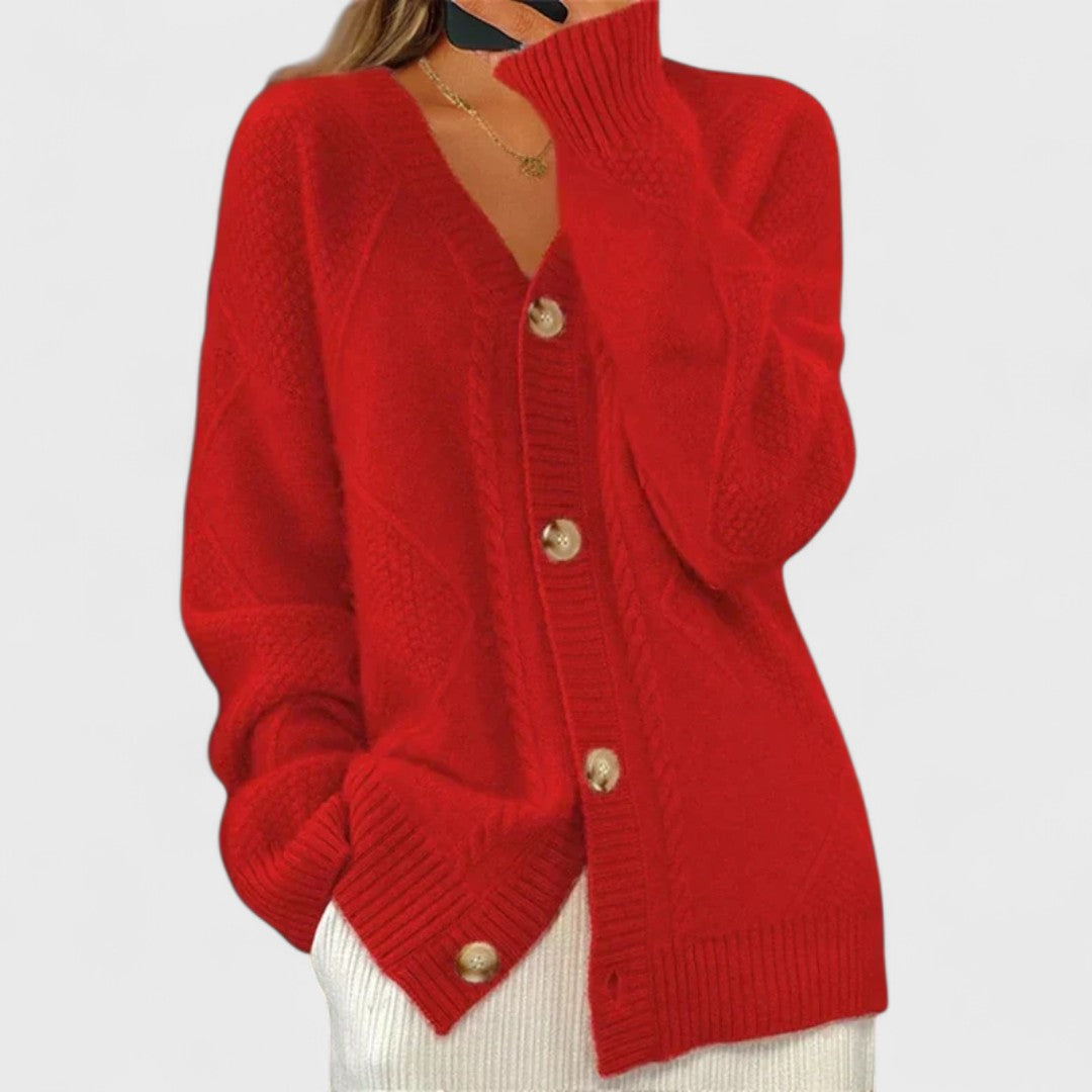 Éloise – Ribbad stickad cardigan