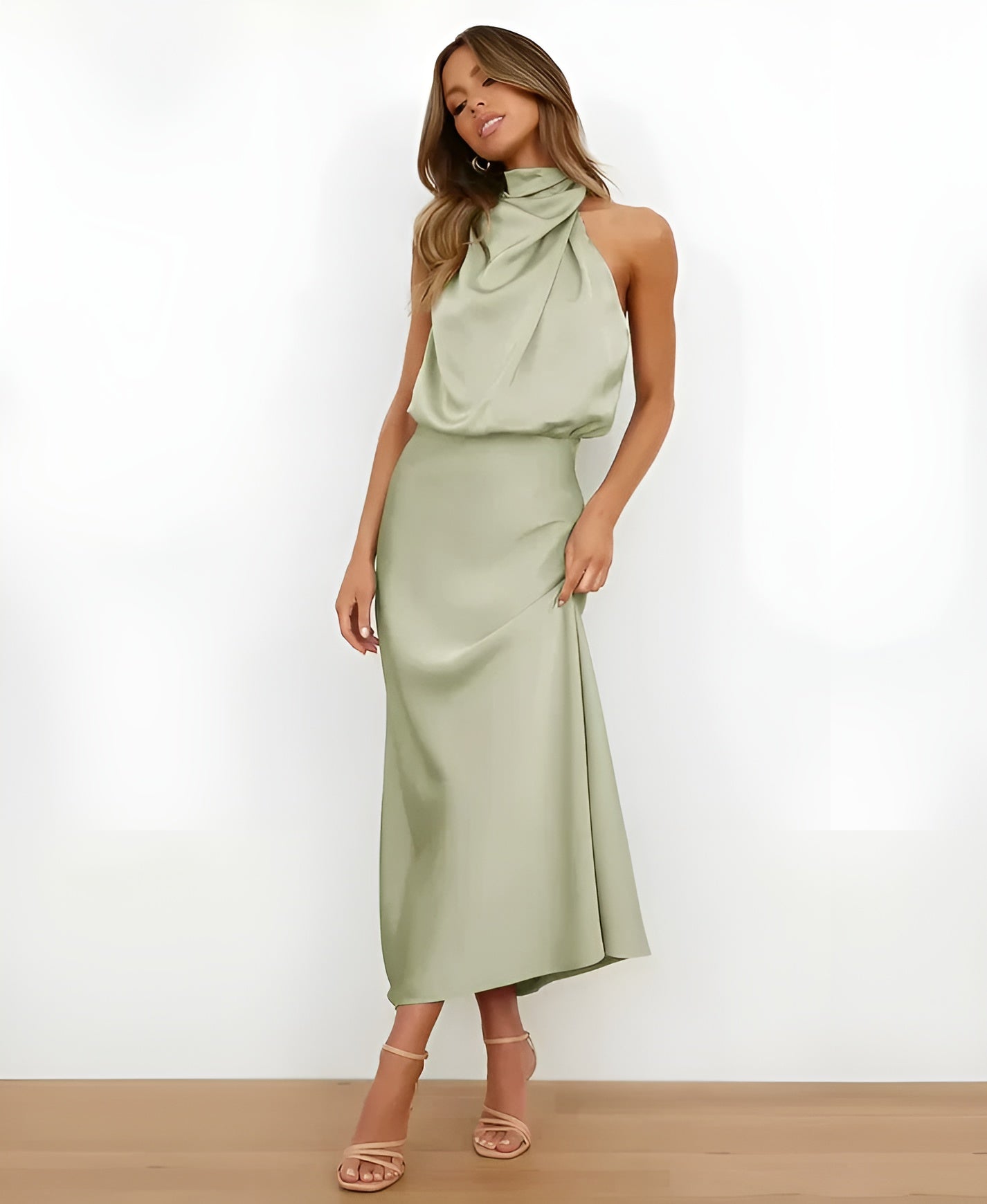 Sélène™ | Midiklänning med Hög Midja