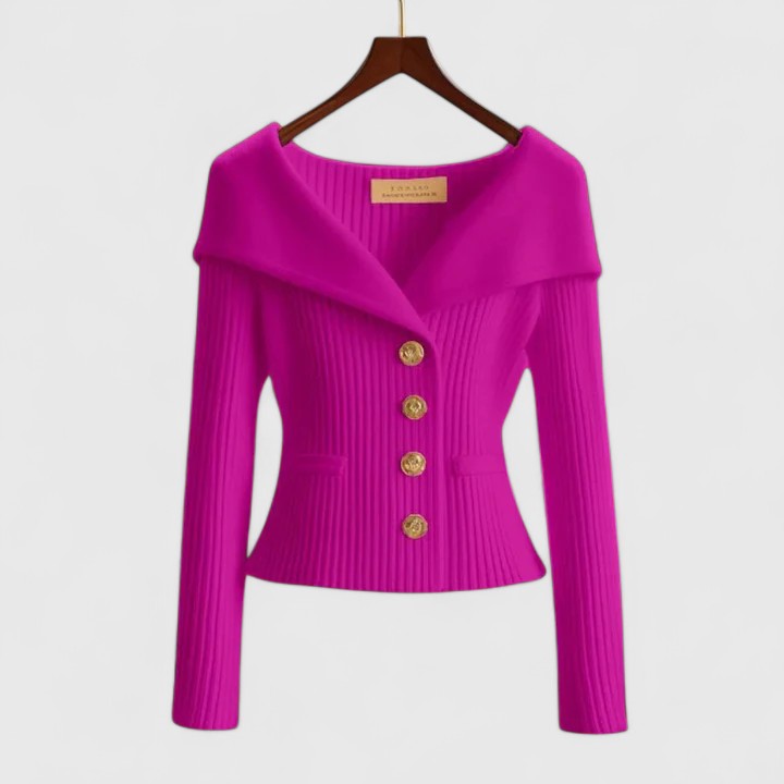 Elvira™ | Elegant och feminin stickad tröja