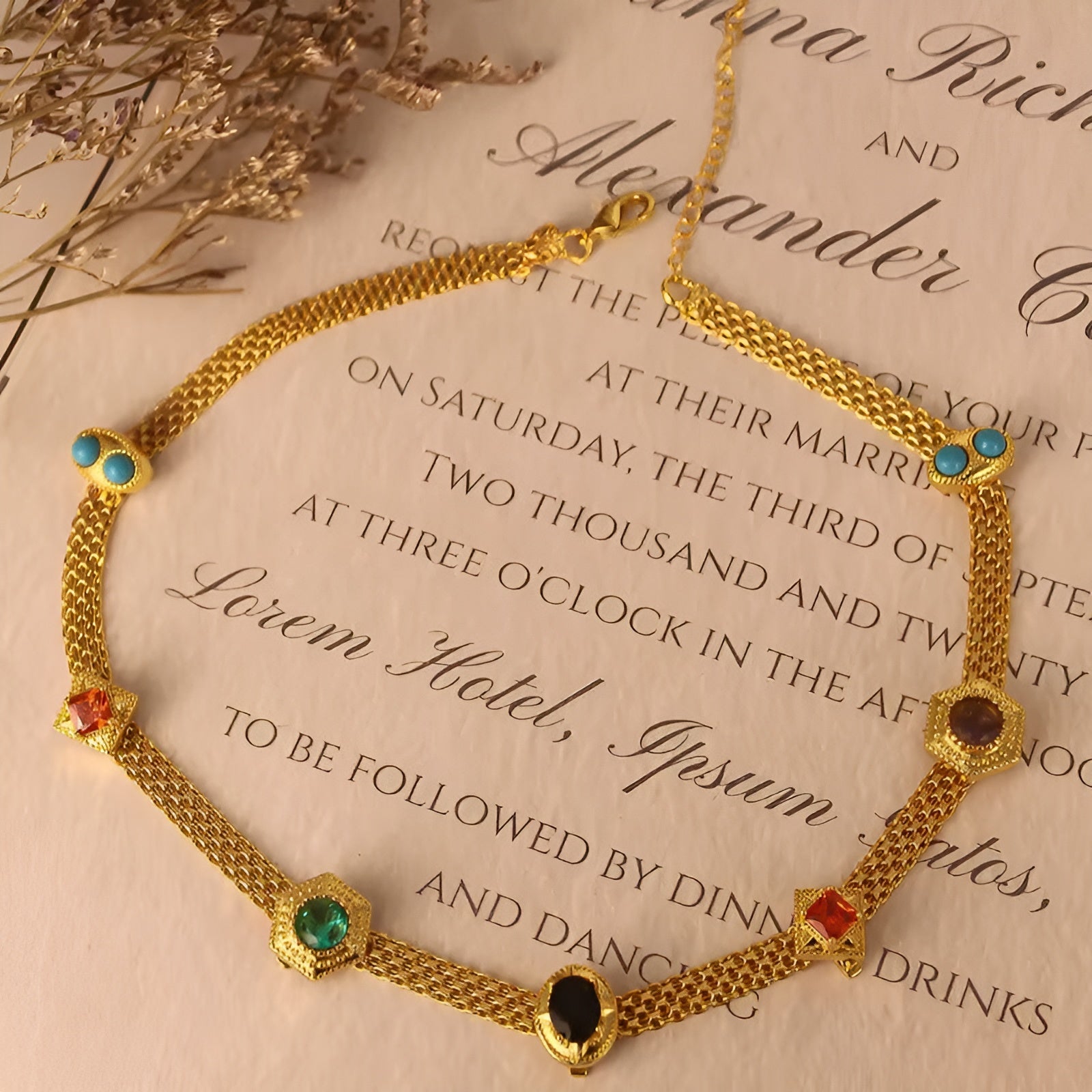 Fay™ | Halsband med Ädelstenar