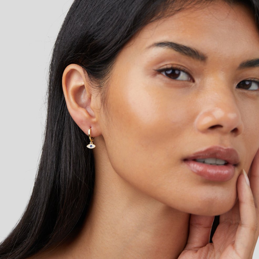 Sie Örhänge med ögon