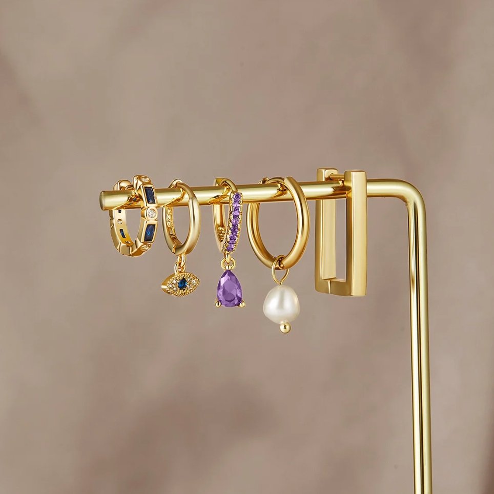 Sie Örhänge med ögon