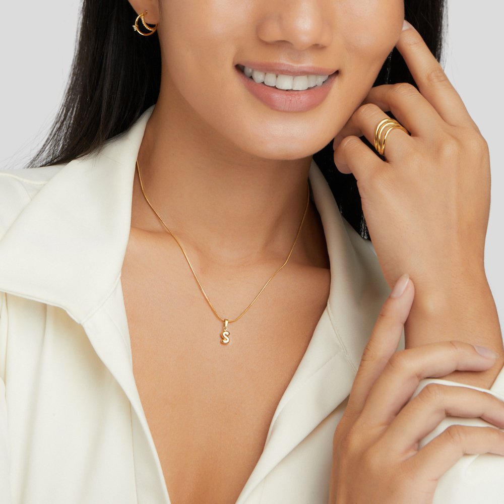 Chic Bubbelbokstavhalsband