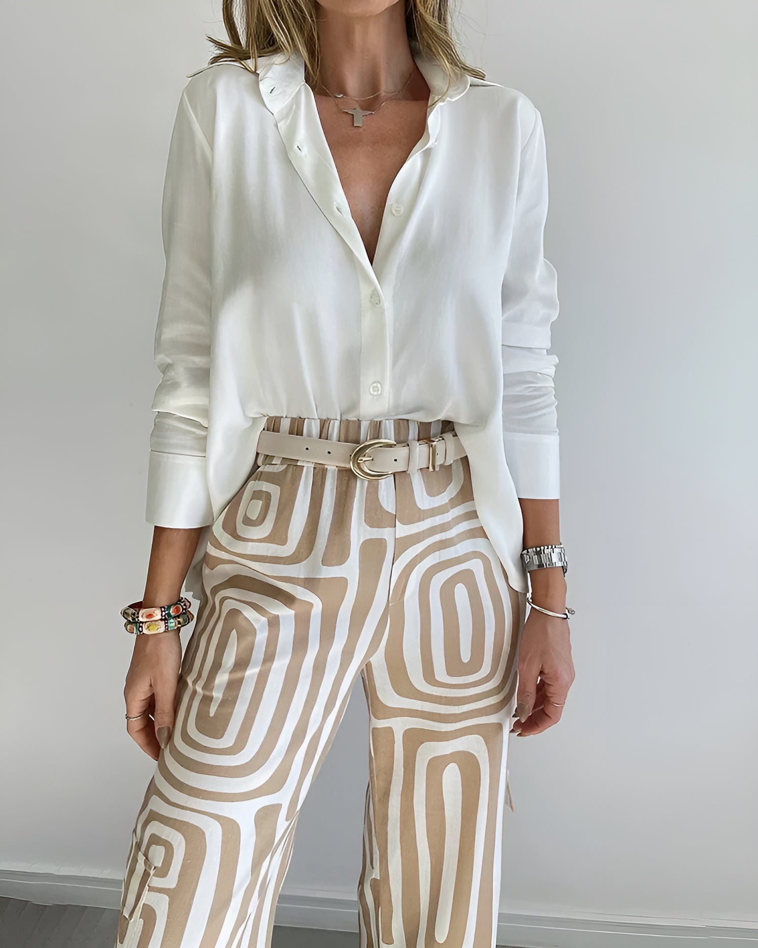 Sigrid™ | Eleganta Byxor med Fri Blus