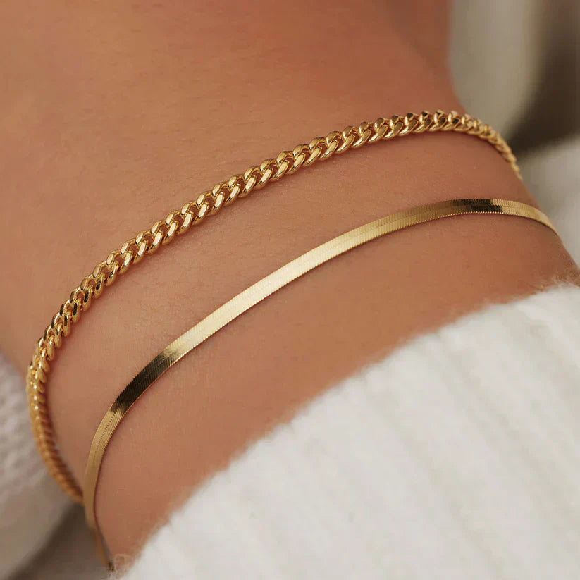 Soleil Serpent-armband i guld
