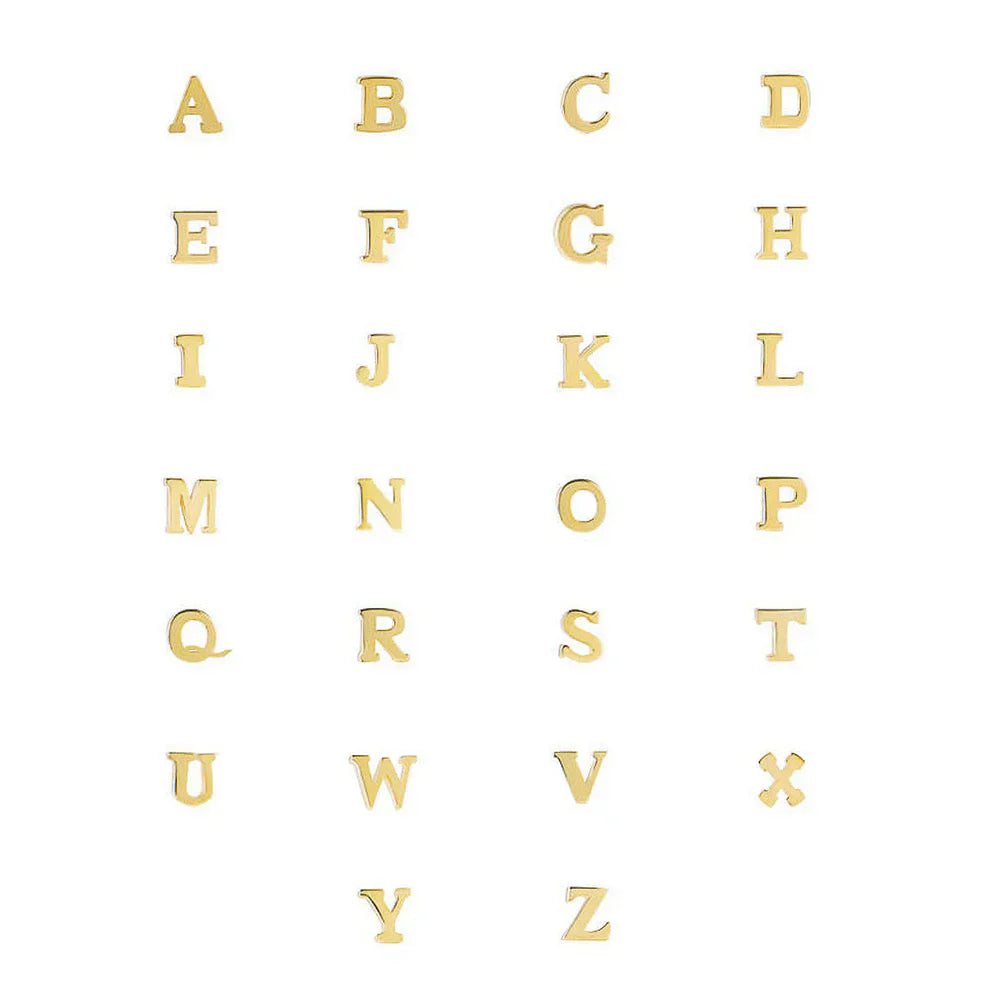 Vita Signa initial-armband i guld